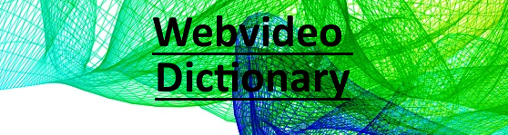 webvideo dictionary banner